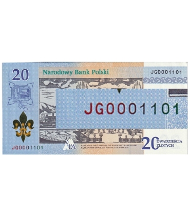 20 zł 300-lecie koronacji obrazu Matki Bożej #JG0001101