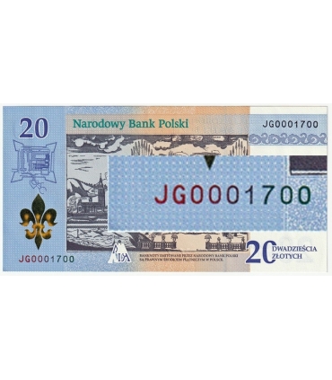 20 zł 300-lecie koronacji obrazu Matki Bożej #JG0001700