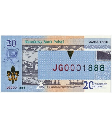 20 zł 300-lecie koronacji obrazu Matki Bożej #JG0001888, radar