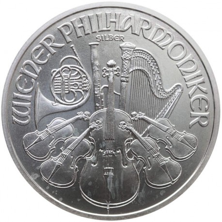 Austria 1,5 Euro 2008 Filharmonicy wiedeńscy, srebro, 31.1g stan 1