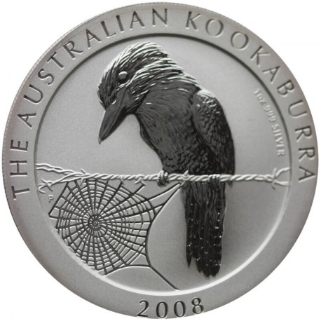 Australia, 1 dolar, Kokabura, 2008, srebro Ag999, 1OZ