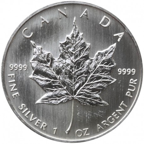 Kanada 5 dolarów Liść klonowy, 2008, Ag999, 1OZ