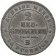 Saksonia 2 nowe grosze, 1864, stan 2, ładna