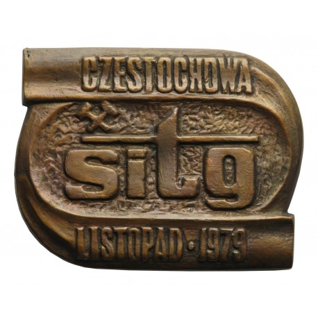 Medal okolicznościowy Częstochowa 1979 sitg, poniedziałek techniczny, 670g