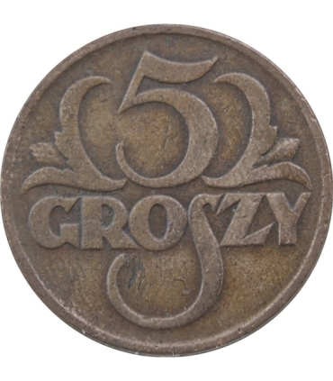 5 groszy 1925 rok, stan 3