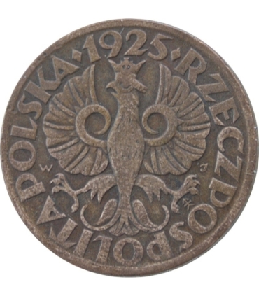5 groszy 1925 rok, stan 3