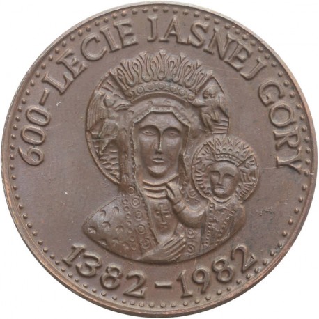 Medal Jan Paweł 2, 1979, 600 lat Jasnej Góry