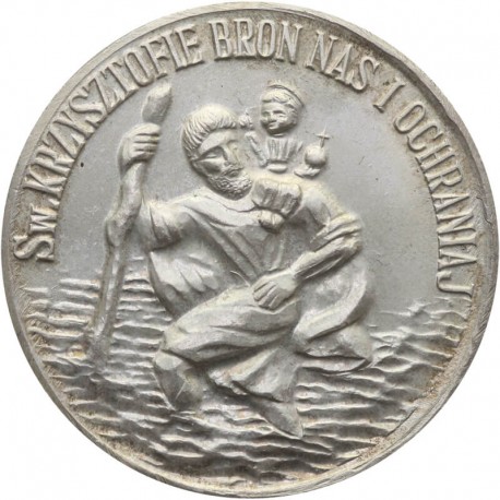 Medal Św. Krzysztofie Broń Nas i Ochraniaj