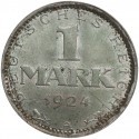 Niemcy 1 Reichs mark 1924 A, srebro