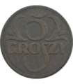 5 groszy 1931 rok, stan 3+