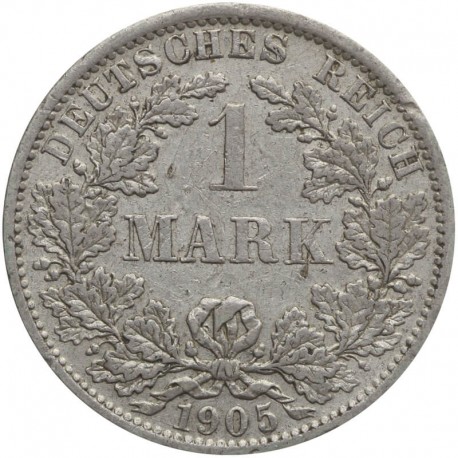 1 Marka 1905, A, stan 3, srebro