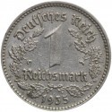 Niemcy - Trzecia Rzesza 1 reichsmarka, J (Hamburg), 1935