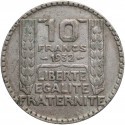 Francja 10 franków 1932, srebro