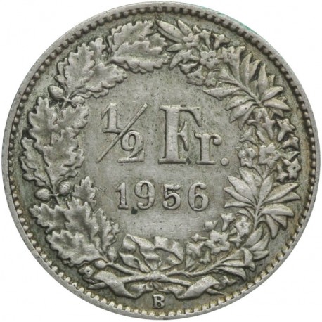 Szwajcaria 1/2 franka, 1956