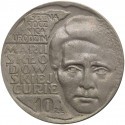 10 zł Maria Skłodowska-Curie, 1967, stan 2-/3+