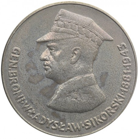50 zł Władysław Sikorski, 1981, stan 2-/3+