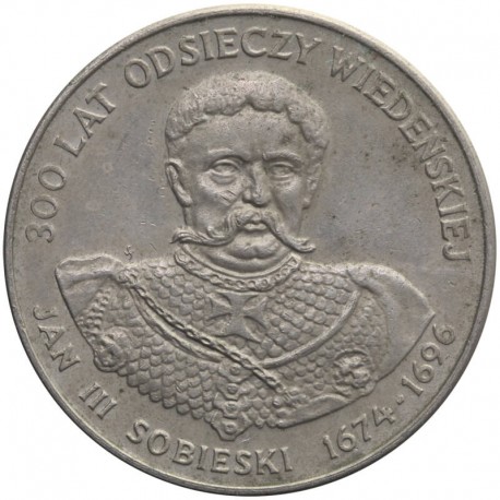 50 zł Jan III Sobieski, 1983, stan 2-/3+