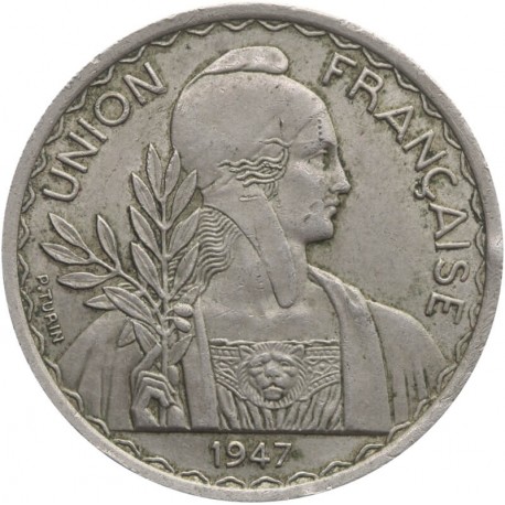 Indochiny Francuskie 1 piastr, 1947