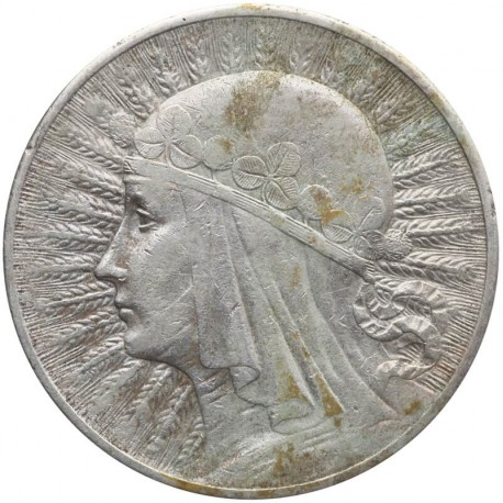 10 złotych Głowa kobiety 1932, stan 3