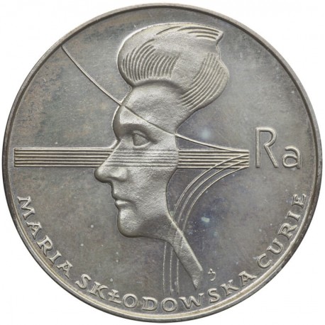 100 zł, Maria Skłodowska -Curie 1974, brak kapsla