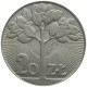 20 złotych kwitnące drzewo 1973 próba, piękna