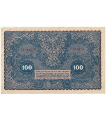 100 marek 1919 stan 3, IA Serja W 634485
