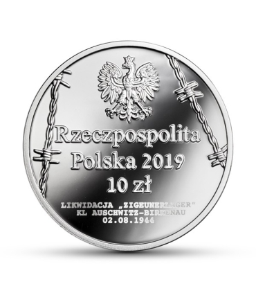 10 zł 75. rocznica zagłady Romów i Sinti