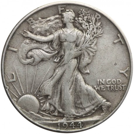 USA ½ dolara, half dollar 1946 - idąca Wolność, Filadelfia, ładna