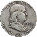 USA Half dollar, 1952, Filadelfia, stan 3