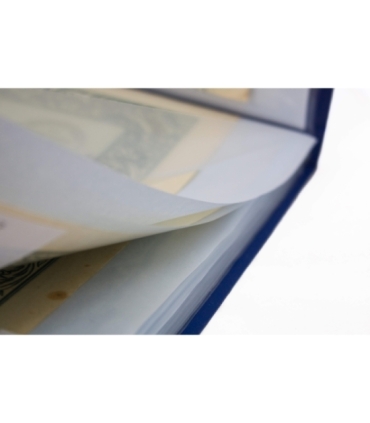 Album na papiery wartościowe (akcje) A4, 20 kieszeni, niebieski