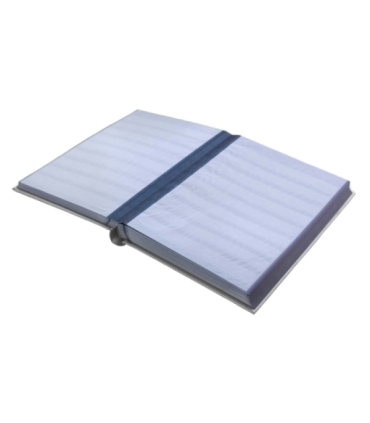 Klaser na znaczki 64 czarne strony Leuchtturm Comfort, srebrny