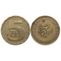 Destrukt, 5 złotych 1984, skrętka w prawo ~35stopni, st. 3+