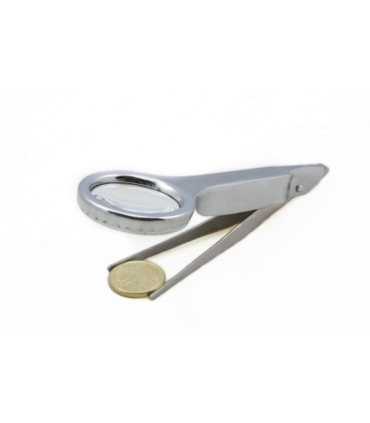 Lupa z pincetą o średnicy 25 mm