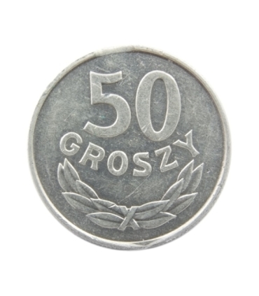 DESTRUKT 50 groszy 1986, piękny stan