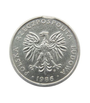 DESTRUKT 50 groszy 1986, piękny stan