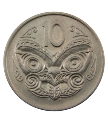 Nowa Zelandia 10 centów, 1972