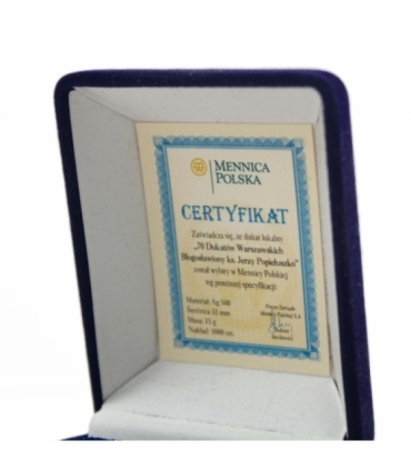 70 dukatów Warszawskich - Błogosławiony ks. Popiełuszko