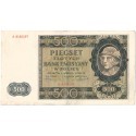 Banknot 500 złotych 1940 stan 3, Ser. A, Góral