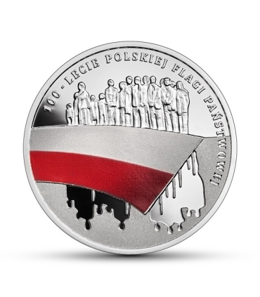 10 zł 100-lecie polskiej flagi państwowej