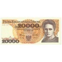 20000 zł, Maria Skłodowska-Curie, 1989, seria AN, stan 1, unc