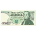 5000 zł Fryderyk Chopin,1986, seria BL, stan 1, unc