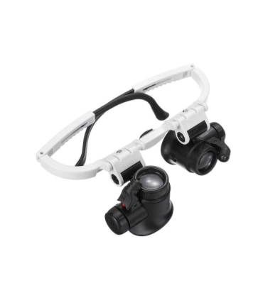 Lupa okularowa, 5 powiększeń (od 1x do 3.5x), z podświetleniem