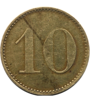 Żeton, Werth Marke, nominał 10, stan 3