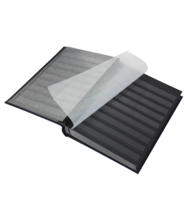 Klaser na znaczki COMFORT 64 Leuchtturm, bordowy + czarne karty