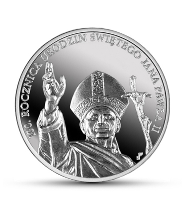 10 zł 100. rocznica urodzin Świętego Jana Pawła II (1 uncja)
