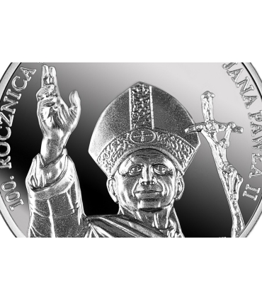 10 zł 100. rocznica urodzin Świętego Jana Pawła II (1 uncja)