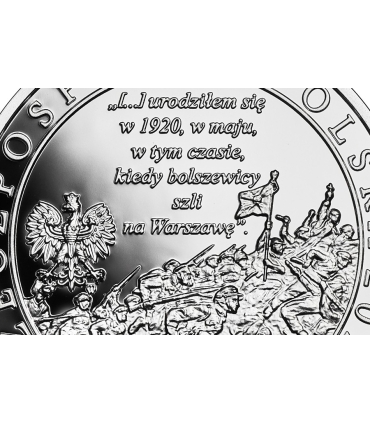 10 zł 100. rocznica urodzin Świętego Jana Pawła II, druk UV