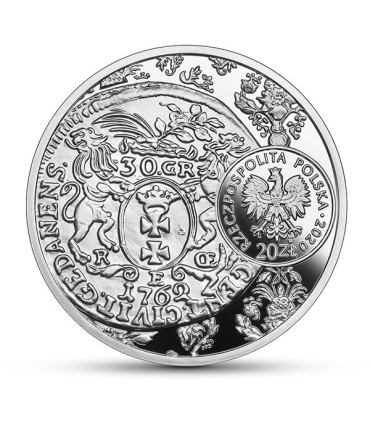 20 zł Historia monety polskiej - złotówka gdańska Augusta III