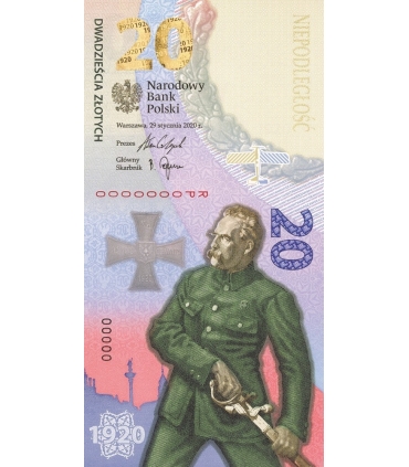 20 zł banknot - Bitwa Warszawska 1920
