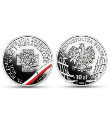 10 zł Żołnierze niezłomni – 75. rocznica powołania Zrzeszenia